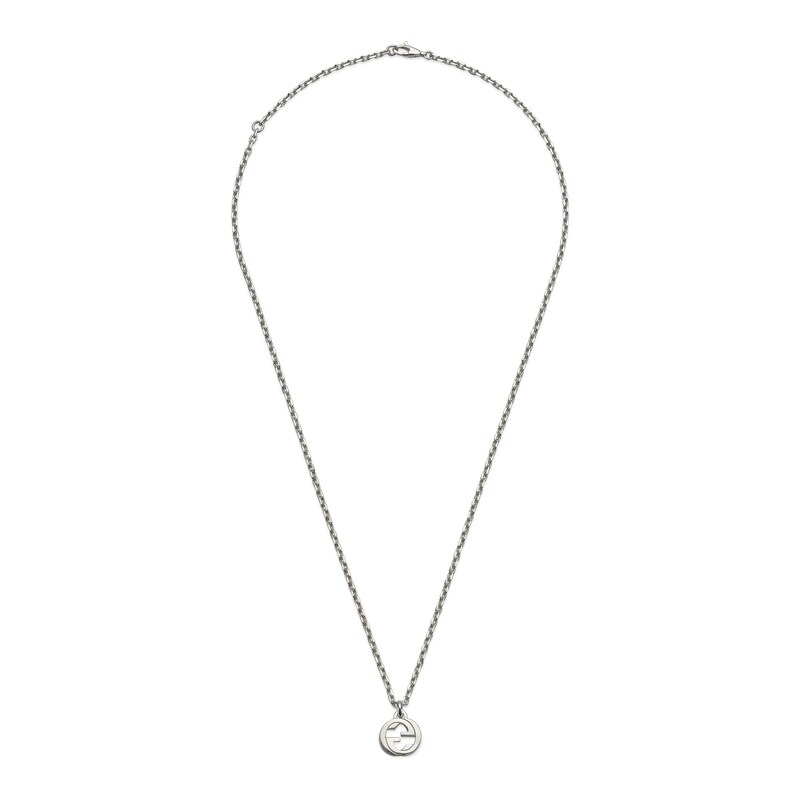 Main Image 2 of Gucci Interlocking Sterling Silver Pendant Necklace