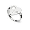Thumbnail Image 0 of Gucci Trademark Sterling Silver Cut Out Heart Shaped Ring (Size K-L)