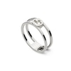 Thumbnail Image 1 of Gucci Interlocking Sterling Silver Ring (Size J-K)