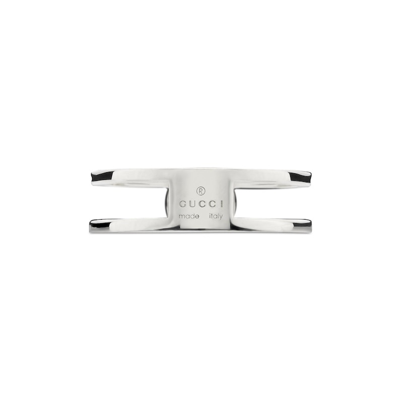 Main Image 3 of Gucci Interlocking Sterling Silver Ring (Size J-K)