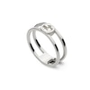 Thumbnail Image 0 of Gucci Interlocking Sterling Silver Ring (Size P)