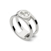 Thumbnail Image 1 of Gucci Interlocking Sterling Silver Large Ring (Size P)