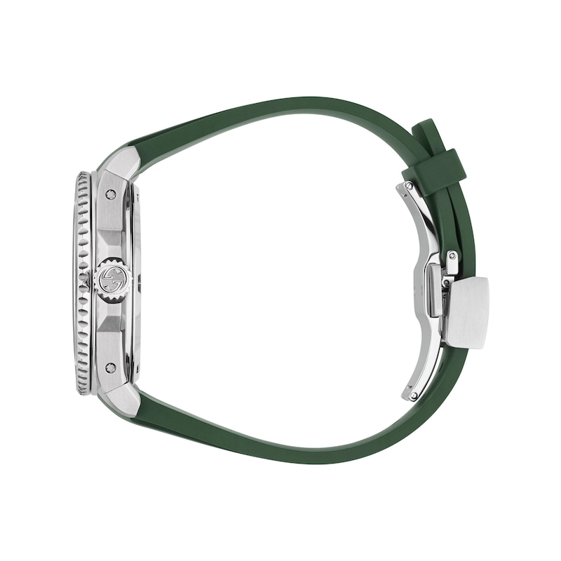 Main Image 3 of Gucci Dive 40mm Green Rubber Strap Watch