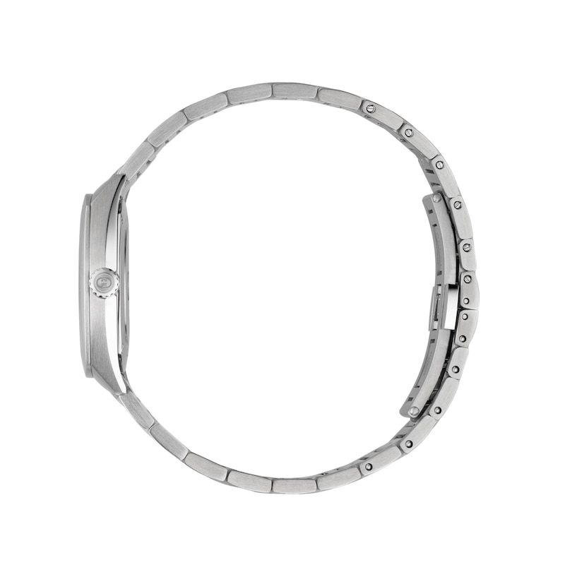 Gucci Interlocking Pink Diamond Dial & Stainless Steel Bracelet Watch