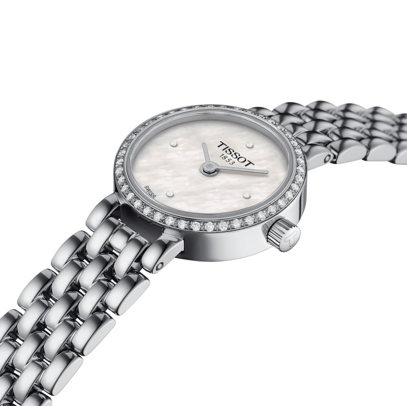 Main Image 6 of Tissot Lovely Round Ladies' MOP Dial Stainless Steel Bracelet Watch