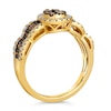 Thumbnail Image 3 of Le Vian 14ct Yellow Gold 0.80ct Chocolate Diamond Pear Shaped Ring