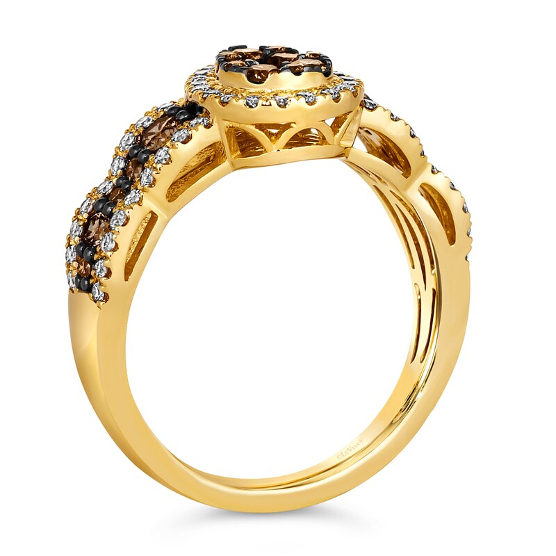 Main Image 3 of Le Vian 14ct Yellow Gold 0.80ct Chocolate Diamond Pear Shaped Ring