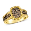 Thumbnail Image 1 of Le Vian 14ct Yellow Gold 0.50ct Chocolate Diamond Cluster Ring