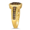 Thumbnail Image 2 of Le Vian 14ct Yellow Gold 0.50ct Chocolate Diamond Cluster Ring