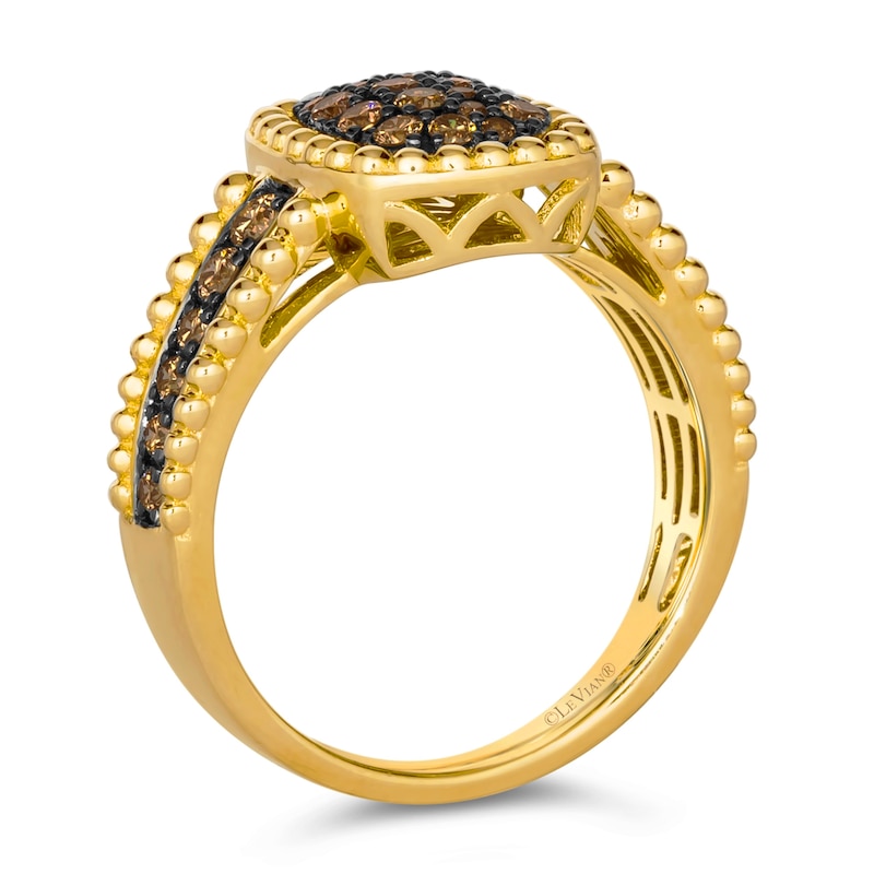 Main Image 3 of Le Vian 14ct Yellow Gold 0.50ct Chocolate Diamond Cluster Ring