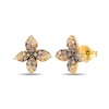 Thumbnail Image 1 of Le Vian 14ct Yellow Gold 0.50ct Diamond Flower Shaped Earrings