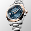 Thumbnail Image 4 of Longines Conquest 18ct Rose Gold Blue Dial & Stainless Steel Watch