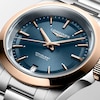 Thumbnail Image 5 of Longines Conquest 18ct Rose Gold Blue Dial & Stainless Steel Watch