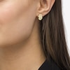 Thumbnail Image 1 of BOSS Double B Ladies' Gold-Tone Monogram Stud Earrings