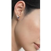 Thumbnail Image 3 of CARAT* LONDON Abigail Sterling Silver Sapphire & CZ Climber Earrings