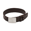 Thumbnail Image 1 of Emporio Armani Stainless Steel & Black Leather Strap Bracelet