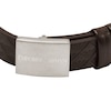 Thumbnail Image 2 of Emporio Armani Stainless Steel & Black Leather Strap Bracelet