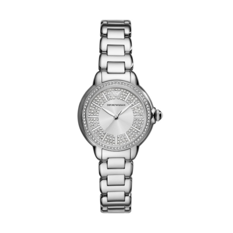 Main Image 1 of Emporio Armani Silver Tone Dial & Stainless Steel Watch