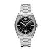 Thumbnail Image 1 of Emporio Armani Black Dial & Stainless Steel Bracelet Watch