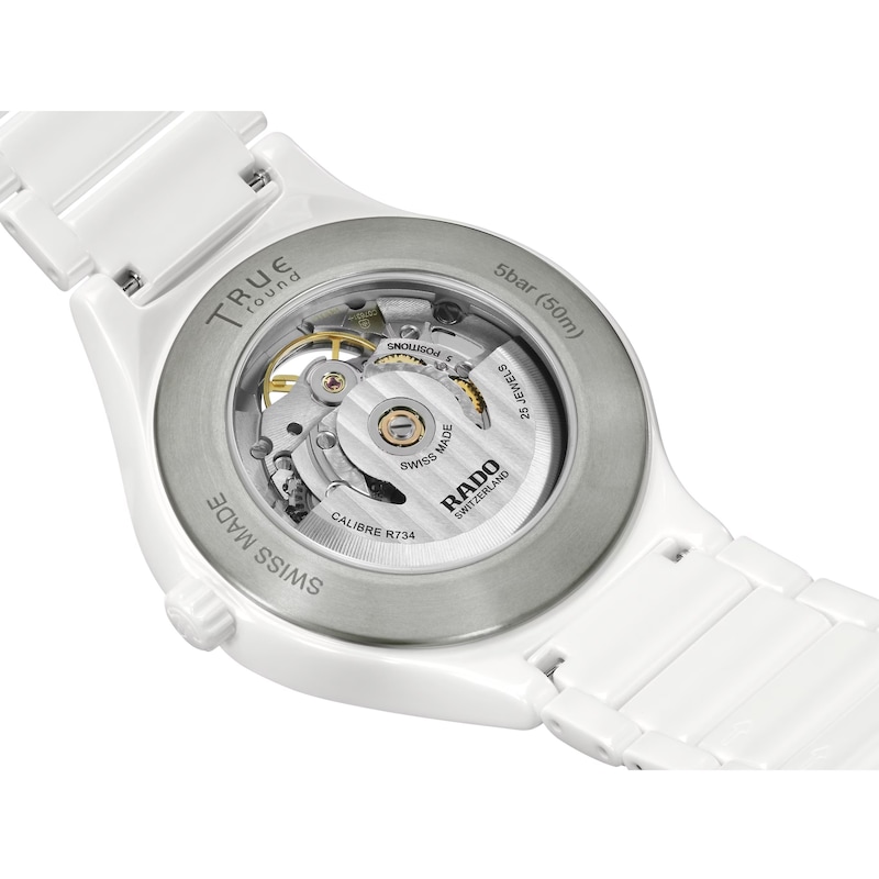 Rado True Square Automatic Open Heart White Bracelet Watch