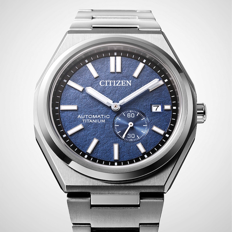 Main Image 4 of Citizen Zenshin Super Titanium Men's Blue Dial & Titanium Watch