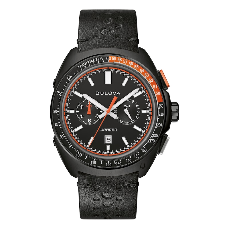 Main Image 1 of Bulova Racing Men's Chronograph Black Strap Watch