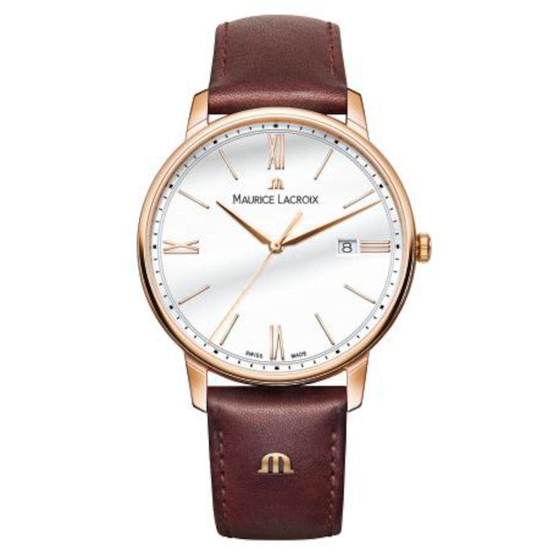 Maurice Lacroix Eliros Men's Brown Leather Strap Watch