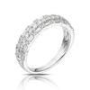 Thumbnail Image 1 of Platinum 0.70ct Diamond Round & Baguette Cut Eternity Ring