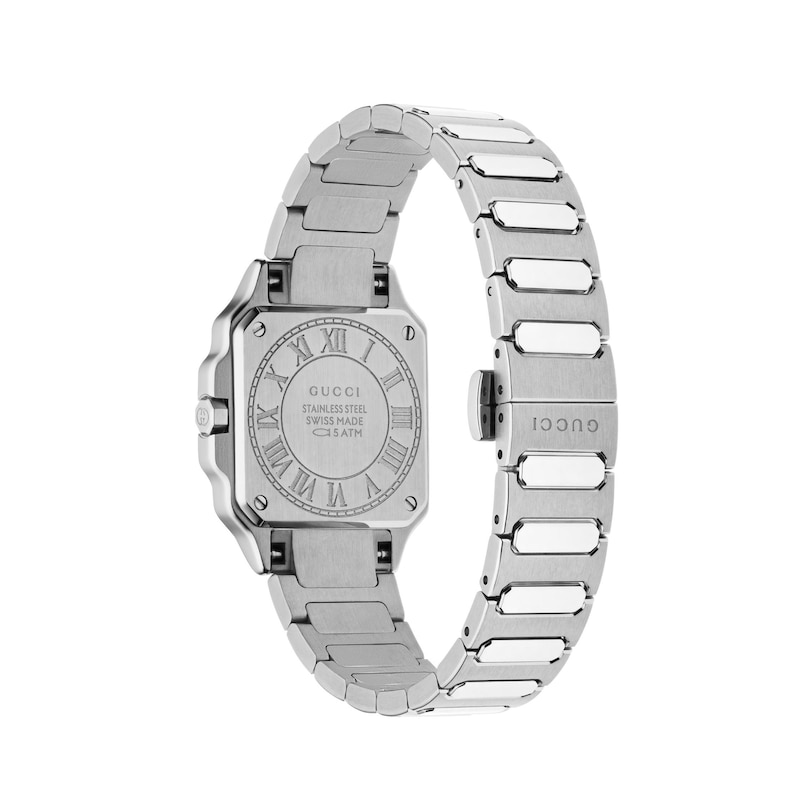 Main Image 2 of Gucci G-Flat 24mm Diamond Stainless Steel Bracelet Watch