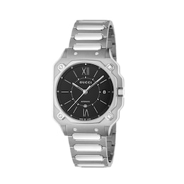 Gucci G-Flat 36mm Stainless Steel Bracelet Watch