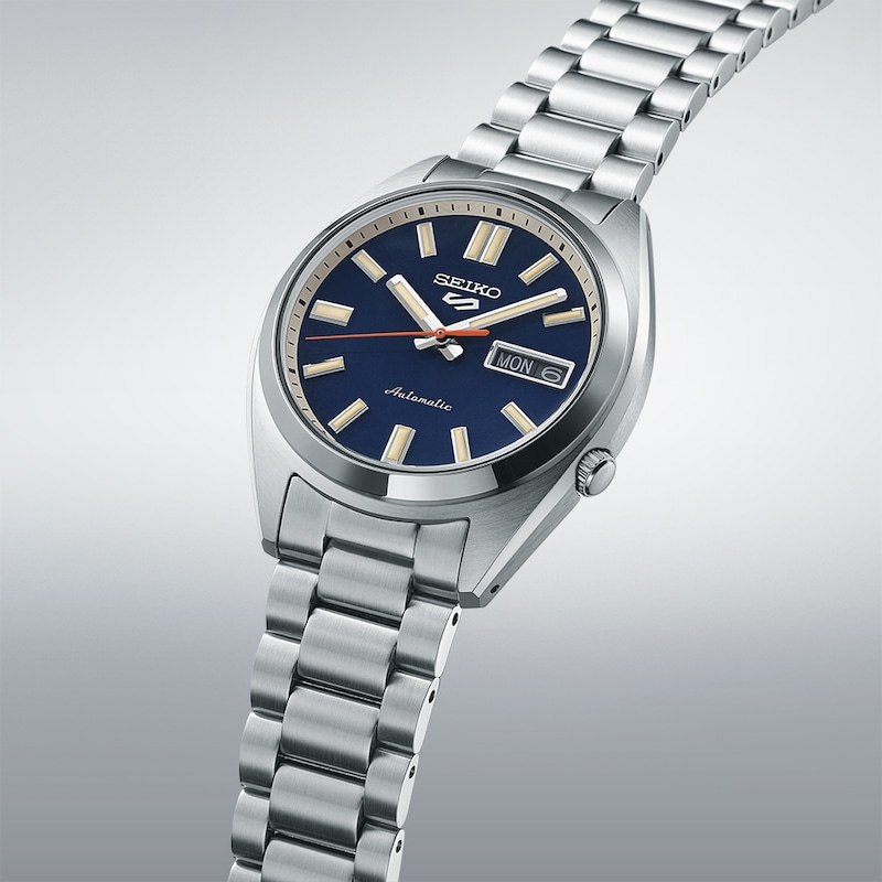 Seiko 5 Sports SNXS ‘Rinse Blue’ Classic Sports Stainless Steel Watch