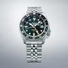 Thumbnail Image 4 of Seiko 5 Sports SKX GMT Bi-Colour Green Bezel & Stainless Steel Watch