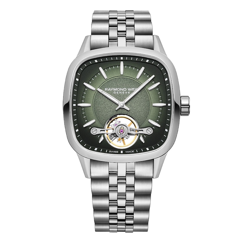 Main Image 1 of Raymond Weil Freelancer Men's Green Dial & Stainless Steel Watch