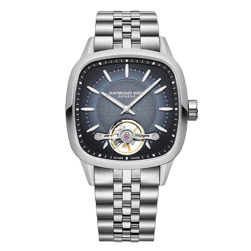 Main Image 1 of Raymond Weil Freelancer Men's Cushion Shaped Stainless Steel Watch