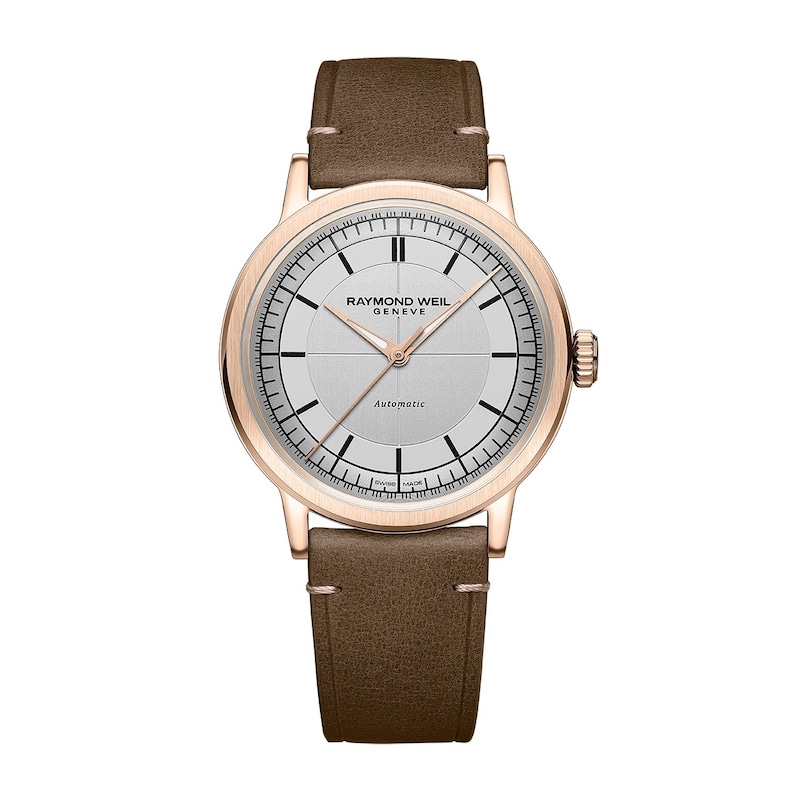 Main Image 1 of Raymond Weil Millesime Men's Automatic Brown Leather Strap Watch