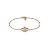 Thumbnail Image 1 of Gucci Flora 18ct Rose Gold 6.3&quot; Diamond Chain Bracelet