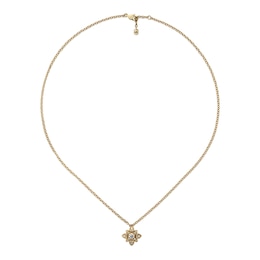 Gucci Flora 18ct Yellow Gold 0.16ct Diamond Pendant Necklace