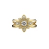 Thumbnail Image 2 of Gucci Flora 18ct Yellow Gold 0.16ct Diamond Flower Shaped Ring (Size J - K)