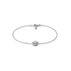 Thumbnail Image 1 of Gucci Flora 18ct White Gold & 0.15ct Diamond Chain 6.3&quot; Bracelet