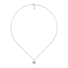 Thumbnail Image 1 of Gucci Flora 18ct White Gold 0.15ct Diamond Pendant Necklace