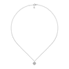 Thumbnail Image 2 of Gucci Flora 18ct White Gold 0.15ct Diamond Pendant Necklace