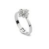 Thumbnail Image 1 of Gucci Flora 18ct White Gold 0.15ct Diamond Flower Shaped Ring (Size L)