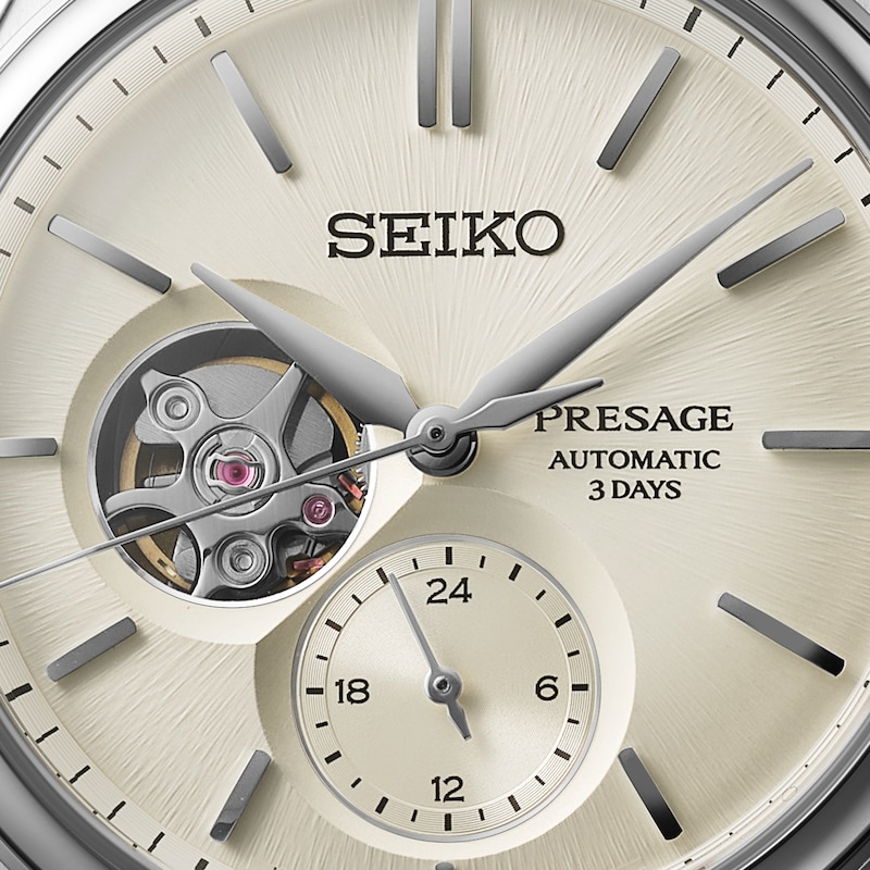 Main Image 5 of Seiko Presage Classic Series 'Shiro-iro' Open heart Stainless Steel Watch