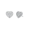 Thumbnail Image 1 of Michael Kors Love Sterling Silver & CZ Heart Shaped Stud Earrings