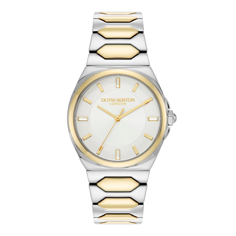 Main Image 1 of Olivia Burton 34mm Lustre Stainless Steel & Gold IP Watch