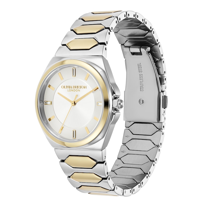 Main Image 2 of Olivia Burton 34mm Lustre Stainless Steel & Gold IP Watch