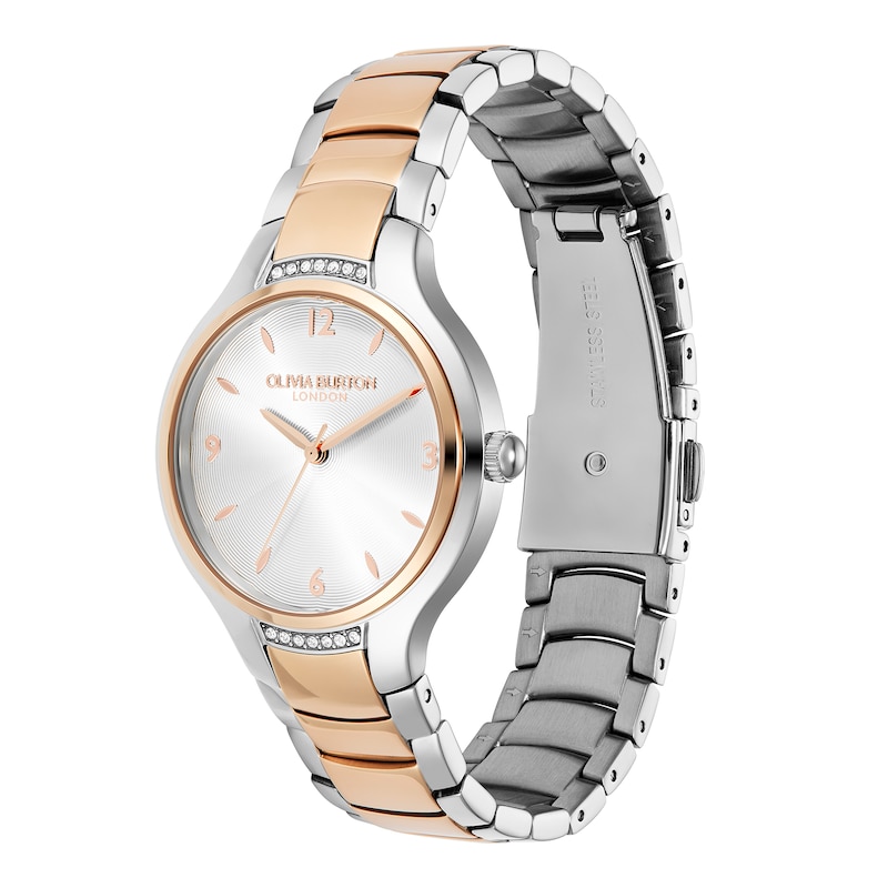 Main Image 2 of Olivia Burton 34mm Rose Gold Tone & Stainless Steel Bracelet Watch