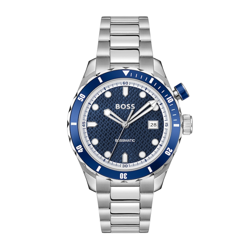 Main Image 1 of BOSS Bossmatic Men's Blue Dial & Stainless Steel Watch