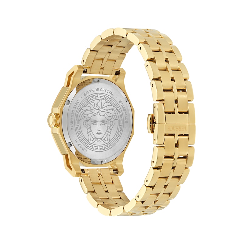 Main Image 2 of Versace Medusa Men's Black Dial & Gold Tone Bracelet Watch