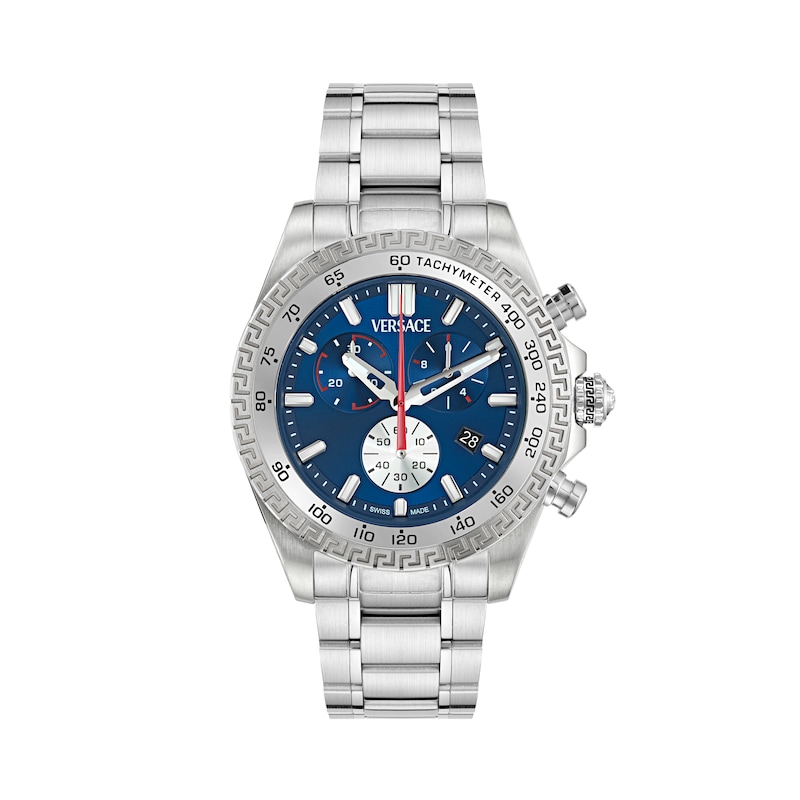 Main Image 1 of Versace Chrono X Men's Blue Dial Stainless Steel Watch